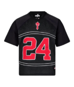 Black Nofs x Trapstar Short Sleeve NFL Jersey